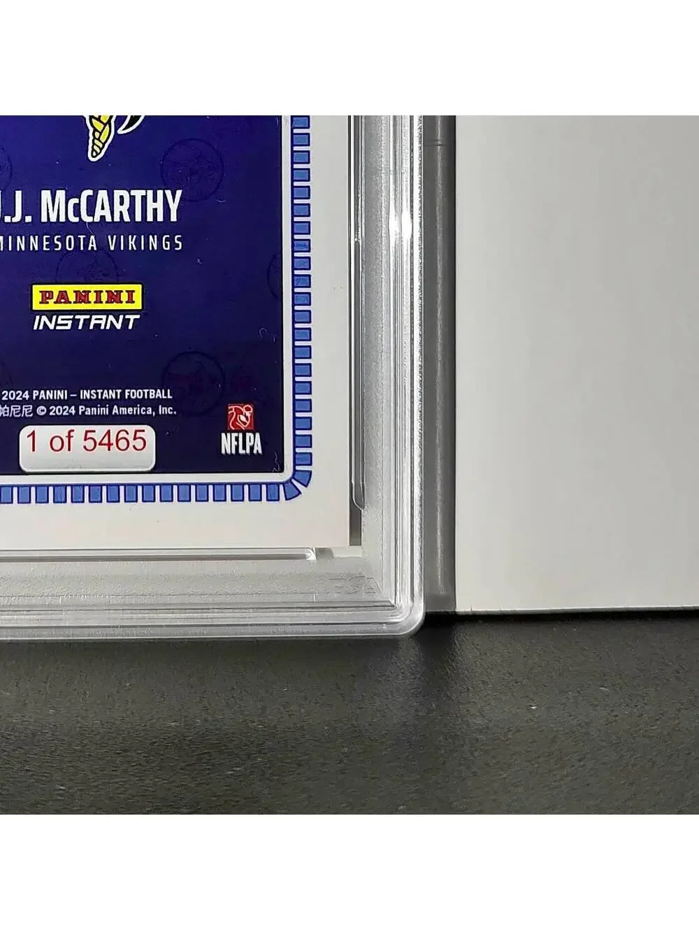 J.J. McCarthy 2023 Panini Instant Draft Night #NFLDN-1 PSA 9 Mint